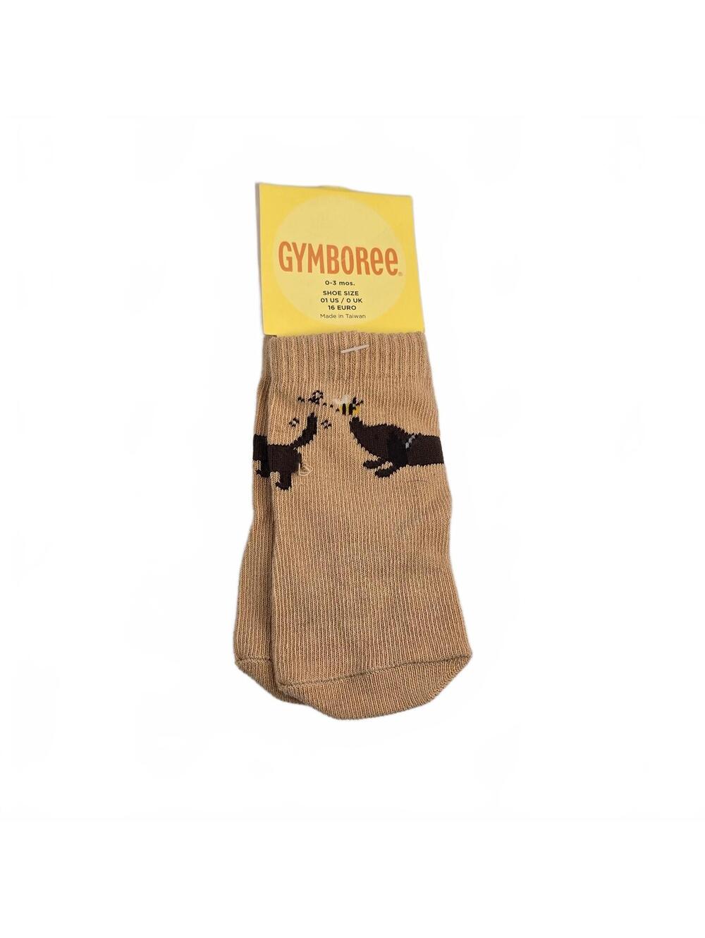 Vintage Gymboree Teenie Weenie Puppy Dog Socks Tan Brown Dachshund Weiner Doxie